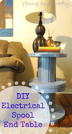 DIY Electrical Spool End Table