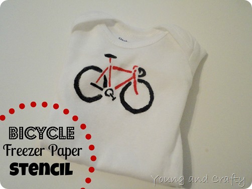 Bicycle Freezer Paper Stencil 1