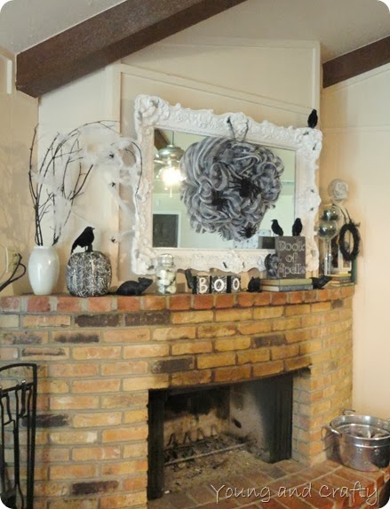 Halloween Mantel