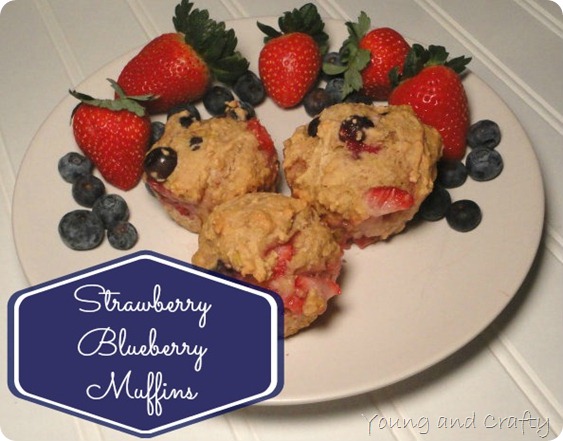 Strawberry-Blueberry Muffins