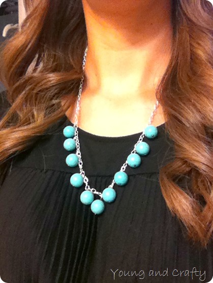 DIY Turquoise necklace 1