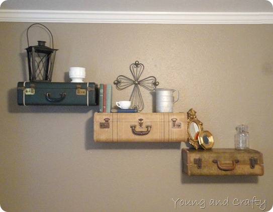 Suitcase shelf