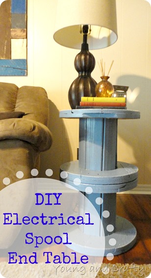 DIY Electrical Spool End Table