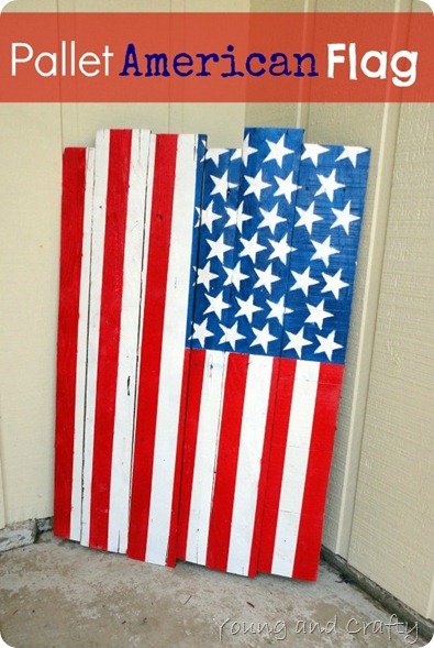 Pallet American Flag